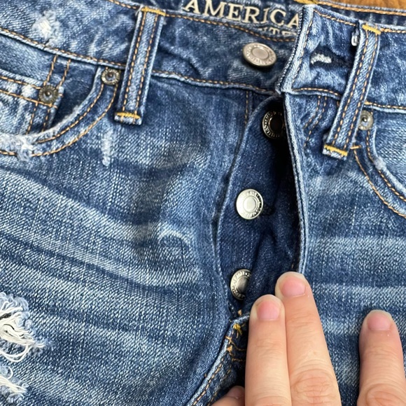 COPY - American Eagle Outfitters size 0 distressed denim skirt - Picture 6 of 8